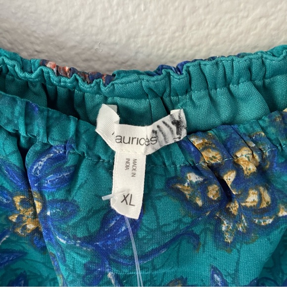 Maurices Mixed Floral Off The Shoulder Maxi Dress Size XL Fairy Fairycore - Picture 6 of 7